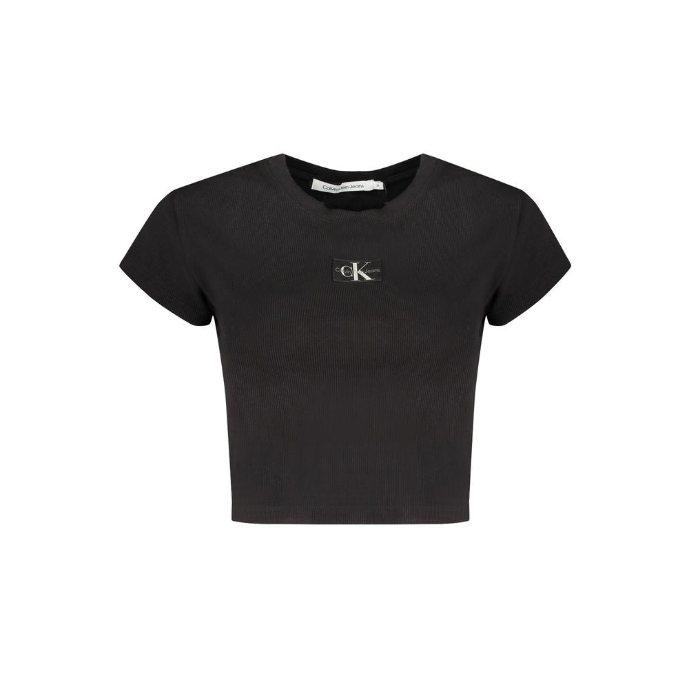 Black Cotton Tops & T-Shirt