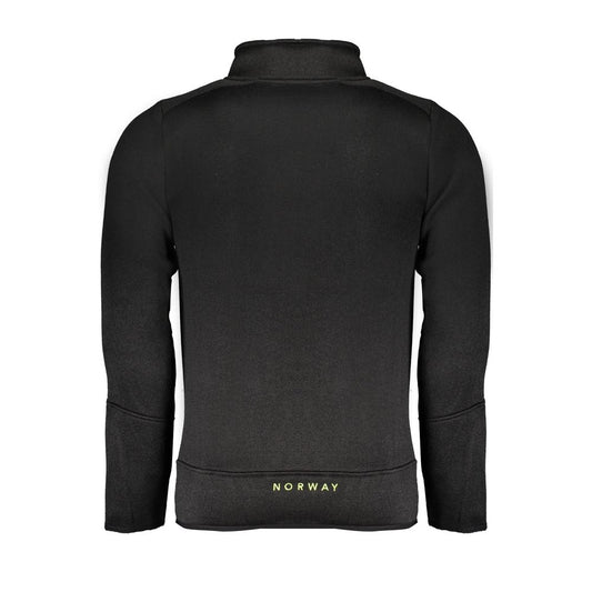 Black Polyester Men Sweater