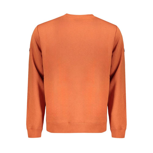Brown Cotton Men Sweatshirt