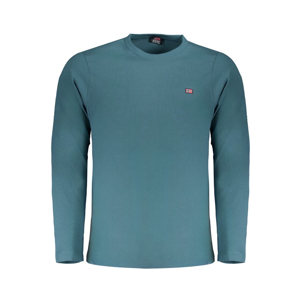 Green Cotton Men T-Shirt