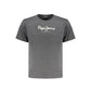Gray Cotton Men T-Shirt