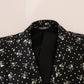 Chic Skull Printed Slim Fit Men's Suit