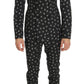 Chic Skull Printed Slim Fit Men's Suit
