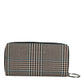 Multicolor Houndstooth Continental Zip Around Clutch Wallet
