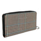 Multicolor Houndstooth Continental Zip Around Clutch Wallet