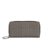 Multicolor Houndstooth Continental Zip Around Clutch Wallet