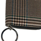 Multicolor Houndstooth Continental Zip Around Clutch Wallet