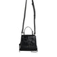 Black Leather Crossbody Strap Top Handle Bag