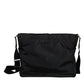 Black Canvas Pockets Crossbody Strap Shoulder Bag
