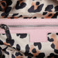 Pink Leather Logo Top Handle Duffel Handbag Women Bag