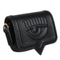 Black Smooth Calf Leather Eyelike Women Bag
