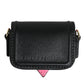 Black Smooth Calf Leather Eyelike Women Bag