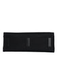Black Top Handle Canvas Leather Logo Shopping Tote Bag
