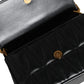 Black Mini Nappa Leather Crossbody Shoulder Bag