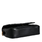Black Mini Nappa Leather Crossbody Shoulder Bag