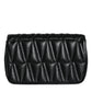 Black Mini Nappa Leather Crossbody Shoulder Bag