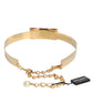Gold Brass Adjustable Women Waist Chain Belt