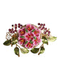 Gold Tone Brass Crystal Floral Hair Clip