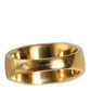 Gold Plated 925 Silver Green Crystal Ring