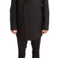 Elegant Bordeaux Polka Dot Wool Suit