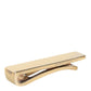 Gold Tone Brass Logo Branded Men Tie Clip Bar