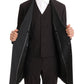 Elegant Bordeaux Polka Dot Wool Suit