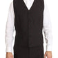 Elegant Bordeaux Polka Dot Wool Suit