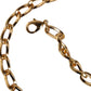 Gold Brass Crystal Purple Pink Pearl Pendants Necklace