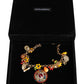 Gold Tone Brass Chain Embellished Statement Necklace