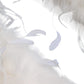 White Fox Rooster Feathers Neck Warmer Scarf