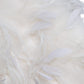 White Fox Rooster Feathers Neck Warmer Scarf