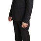 Elegant Brown Wool Three-Piece Suit