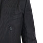Elegant Brown Wool Three-Piece Suit