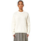 White Recycled Wool Women Sweater
