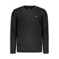 Black Cotton Men Sweater