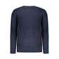 Blue Cotton Men Sweater