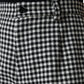 Black White Houndstooth Cropped Wide Leg Pants