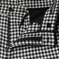 Black White Houndstooth Cropped Wide Leg Pants