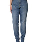 Blue Washed High Waisted Skinny Women Denim Jeans