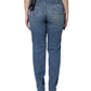 Blue Washed High Waisted Skinny Women Denim Jeans