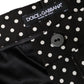 Black Patchwork High Waist Wide Leg Pants