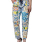White Majolica Mid Waist Jogger Pants