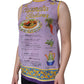 Purple Silk Caponata Siciliana Print Tank Top