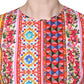 Multicolor Cotton Carretto Floral Tank Top