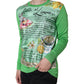 Green Silk Granita Al Limone Long Sleeves Sweater
