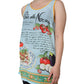 Multicolor Pasta Alla Norma Print Tank Top