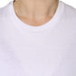 White Cotton Sleeveless Crew Neck T-shirt