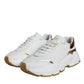 White Gold DAYMASTER Leather Sneakers Shoes