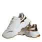 White Gold DAYMASTER Leather Sneakers Shoes