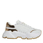 White Gold DAYMASTER Leather Sneakers Shoes